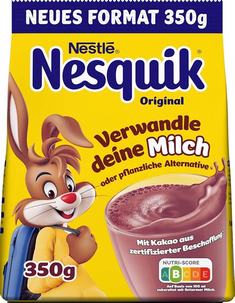 Nestlé NESQUIK kakaohaltiges Getränkepulver zum Einrühren in Milch