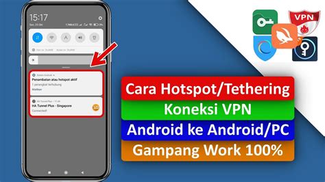 Cara Berbagi Hotspot Dari Koneksi VPN Di Hp Ke Hp PC Lain YouTube