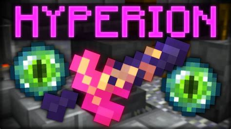 Crafting My Hyperion Hypixel Skyblock Youtube