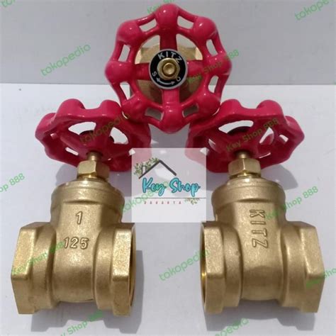 Jual Klep Gate Valve Kuningan Kitz Inch Stop Kran Kuningan Harga