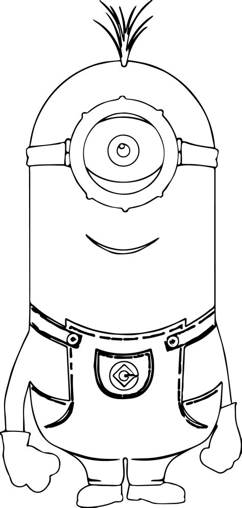 Kevin The Minion Coloring Pages At Getdrawings Free Download