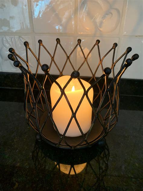 Metal Lattice Candle Holder Etsy