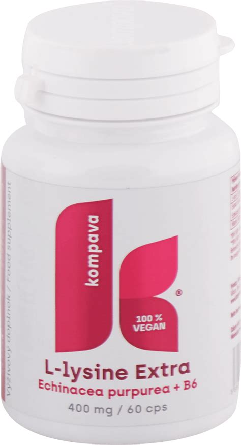 Kompava Kapsuly L Lysine Extra Echinacea Purpurea B6 400 Mg 60 Ks