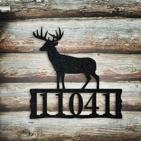 Rustic Metal Address Sign - Etsy