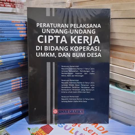 Jual Peraturan Pelaksanaan UU Cipta Kerja Di Bidang Koperasi UMKM Dan