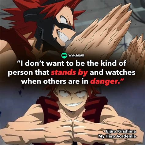 15+ Eijiro Kirishima My Hero Academia QUOTES (HQ) • iWA