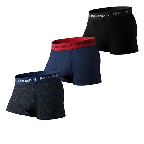 Pair of Thieves 2 & 3 Pack Super Fit Men’s Trunks Underwear, AMZ