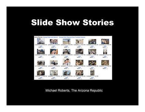 Slide Show Stories | PPT
