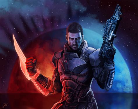 Mass Effect Men Shepard Warriors Hd Wallpaper Rare Gallery