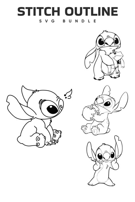 Stitch Outline PNG