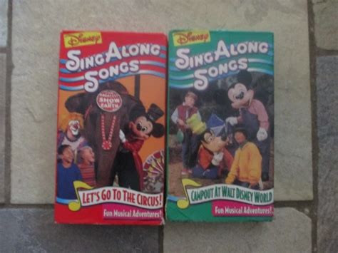 Vhs Disney Sing Along Songs ~ Campout At Walt Disney World ~ Lets Go