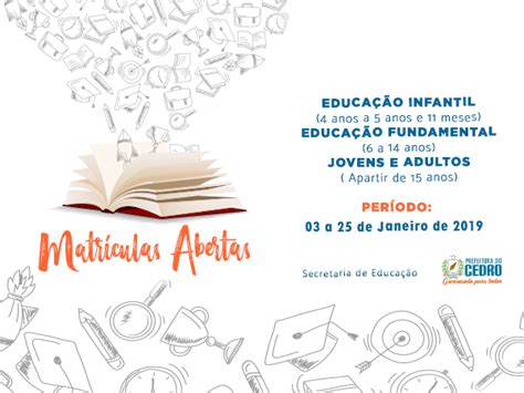 Prefeitura Abre Matrícula Para Novos Alunos Na Rede Municipal De Ensino