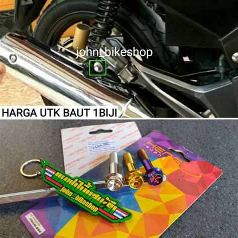 Jual Baut Probolt Dudukan Pangkon Breket Knalpot Honda Herex Tiger 2000