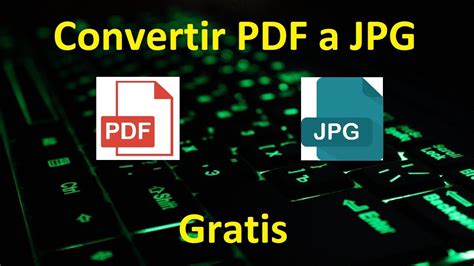 Convertir Pdf A O Im Gen Tutorial Youtube