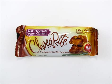 Chocorite Bar G Milk Chocolate Pecan Cluster Ontario Nutrition