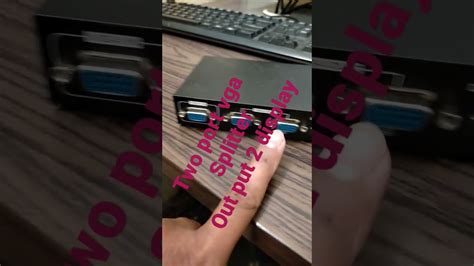 2 Port VGA Splitter(Monitor) - YouTube