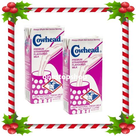 Cowhead Premium Strawberry Milk 1l X2 Lazada Ph