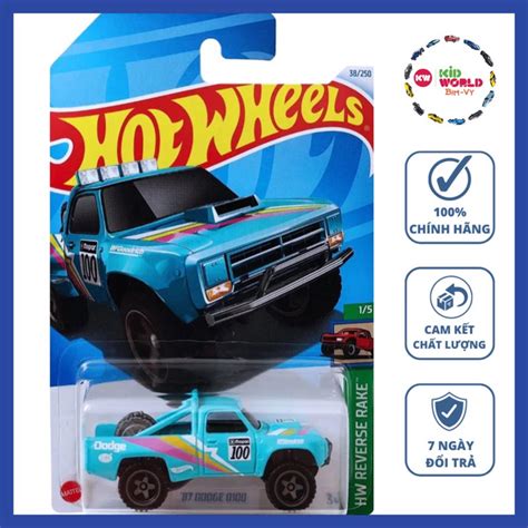 Xe mô hình Hot Wheels basic Bán tải Dodge D HTD Shopee Việt Nam