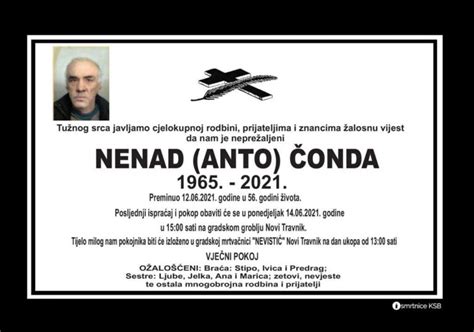 Nenad Anto Onda Osmrtnice Ksb