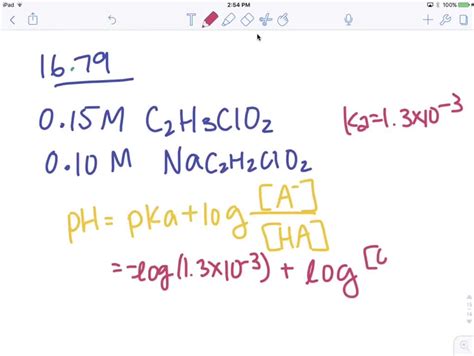 Solved Calculate H Oh Ph Poh Of The Following Buffered