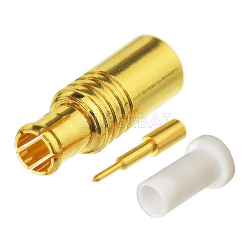 Mcx Male Solder Mount Connector For Rg Semi Rigid Coaxial Cable