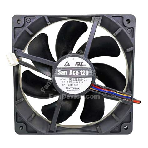 Sanyo Denki S M Dc V A Wires Wires Axial Cooling Fan