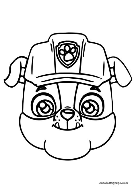 Rubble Paw Patrol Coloring Pages Coloring Pages 59220 Hot Sex Picture