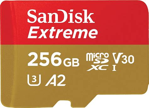 SanDisk Cartão de memória Extreme microSDXC UHS I de 256 GB