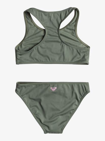 Basic Active Crop Top Bikini Voor Meisjes 6 16 Roxy