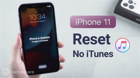 How To Reset Disabled Iphone 11 Without Itunes 2 Methods Youtube