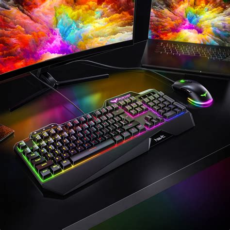 Havit Wired Gaming Keyboard Mouse Combo LED Rainbow Backlit Gaming