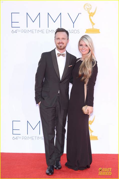 Aaron Paul & Lauren Parsekian - Emmys 2012 Red Carpet: Photo 2727177 ...