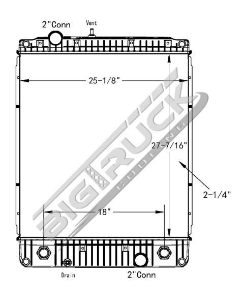 Big Truck Cooling Buy Now Freightliner Radiator P