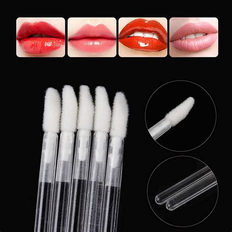 300 Pack Lip Gloss Applicators Disposable Lipstick Wands Bulk Lip Brush Makeup Tool Set Clear