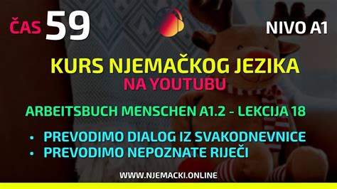 Prevođenje dialoga i nepoznate riječi iz lekcije 18 YouTube