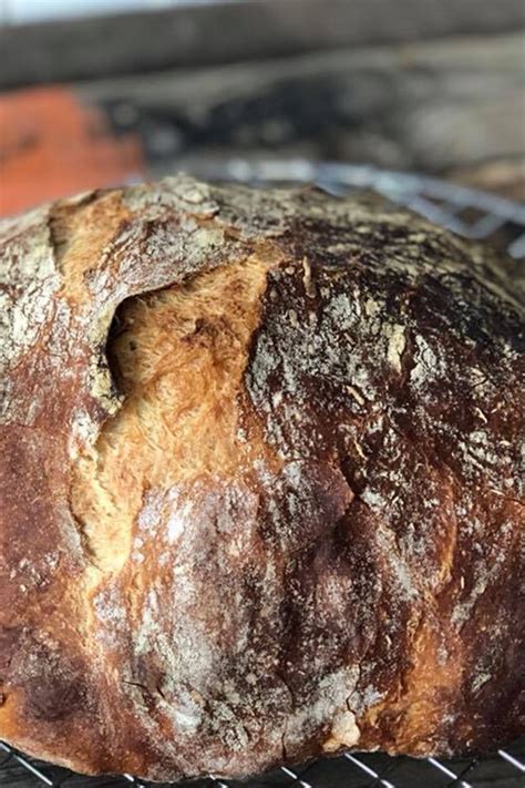 No Knead Bread Gebakken In Gietijzeren Pan Artofit