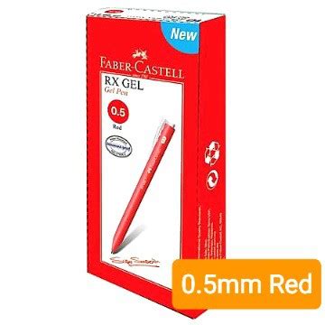 Faber Castell Rx Gel Pen Pcs Box Mm Mm Blue Black Red Lazada