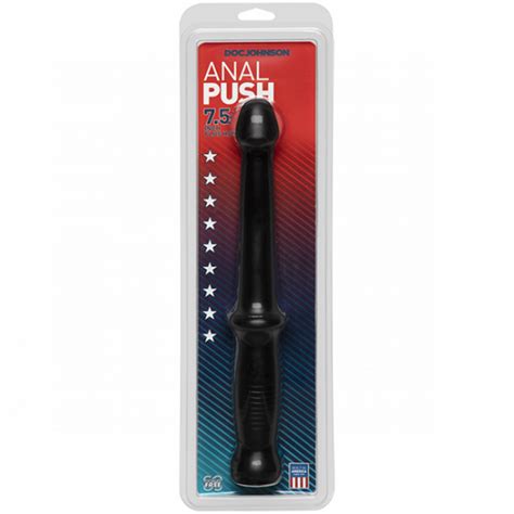 Doc Johnson Anal Push 7 5 Inch Plus Handle Zwart Miranda Nl