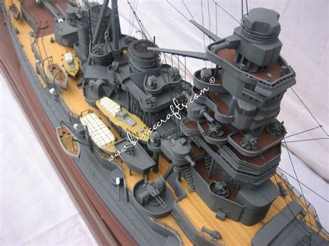 Japanese battleship Hiei - Mahogany Wooden Aircraft Models – Boat ...