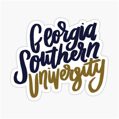 "Georgia Southern University" Sticker for Sale by Emily Hoehenrieder | Redbubble