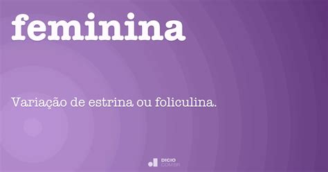 Como Se Escreve Feminina