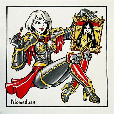 Pin Up Sororitas Filomedusa Tyan Warhammer Art Warhammer Fantasy