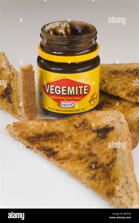 Vegemite And Toast A Classic Australian Breakfast Stock Photo