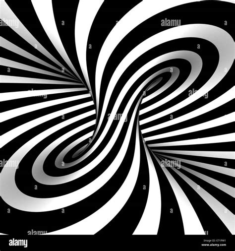 Black White Spiral Optical Illusion Stockfotos Und Bilder Kaufen Alamy