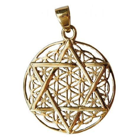 Boutique Rennes Le Ch Teau Pendentif Fleur De Vie Avec Pentagramme En