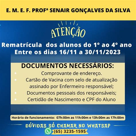 Rematrícula Alunos 1 ao 4 Ano Prefeitura Municipal de Figueirópolis