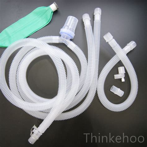 disposable breathing circuits corrugated expandable pvc smoothbore