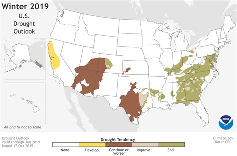 NOAA S 2019 20 Winter Outlook For Temperature Precipitation And