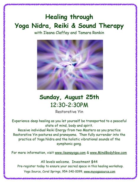 Healing Through Yoga Nidra Reiki And Sound Therapy With Restorative Yin