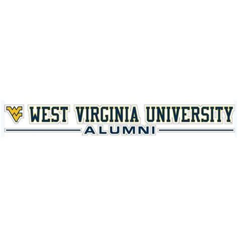 West Virginia Alumni Strip Decal (20")